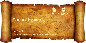 Masan Egmont névjegykártya